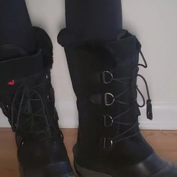 Women's Baffin Kristi Insulated Suede Snow Boots - Size 11 (41) - Picture 3 of 9